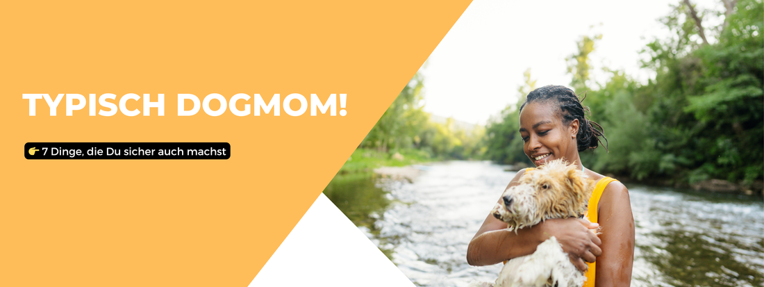 Typisch Dog Mom Hundemama mit Hund Dogmom