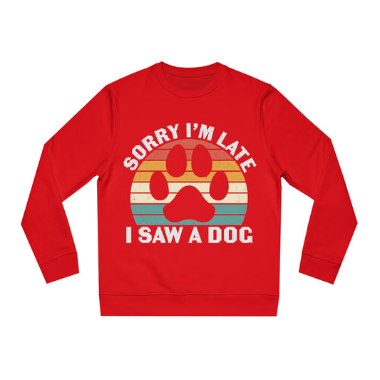 Changer Sweatshirt "I saw a Dog" Farbe: Rot| Pawzlove