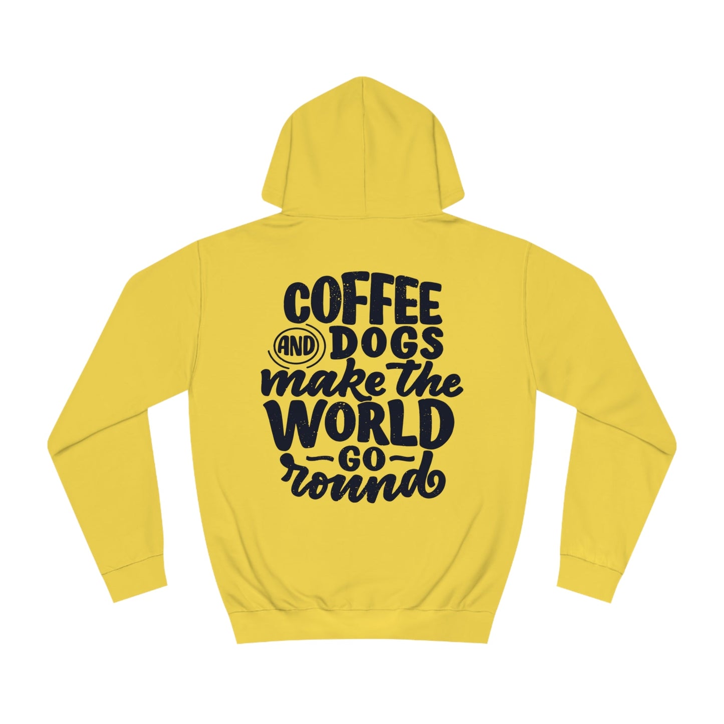 Backprint College Hoodie "Coffee and Dogs" - PAWZLOVE