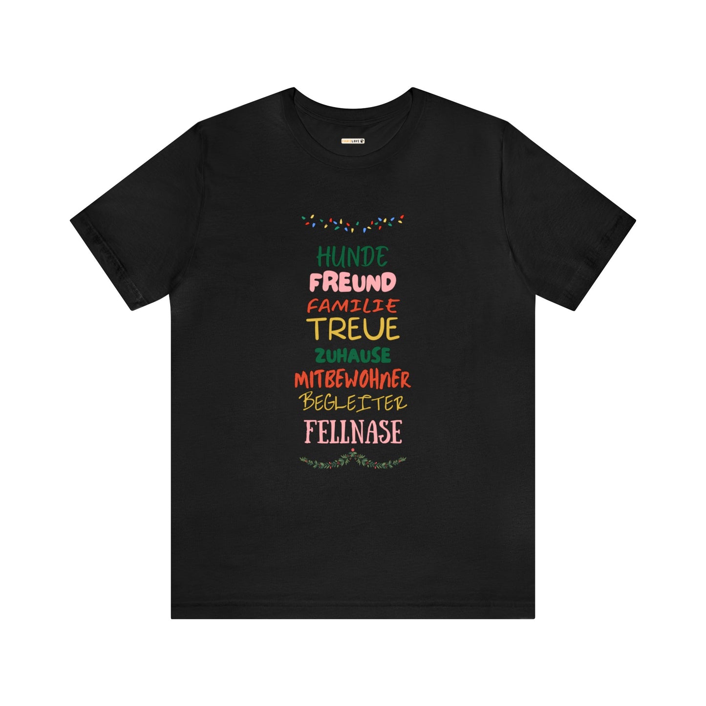 Short Sleeve T-Shirt "Frohe Weihnachten"