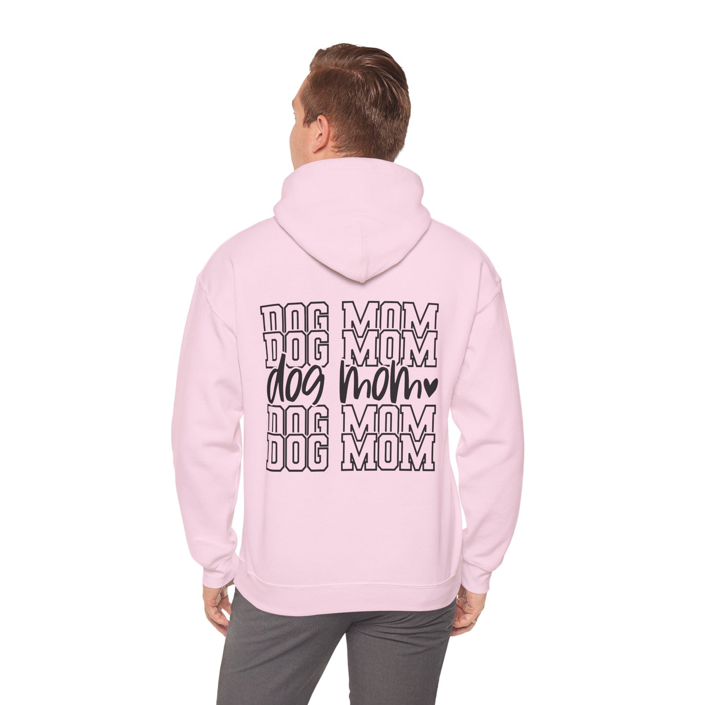 Backprint Heavy Blend™ Hooded Sweatshirt "Dog Mom"