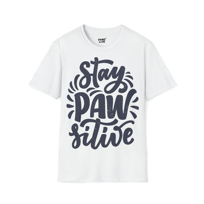 Softstyle T-Shirt "Stay pawsitive"