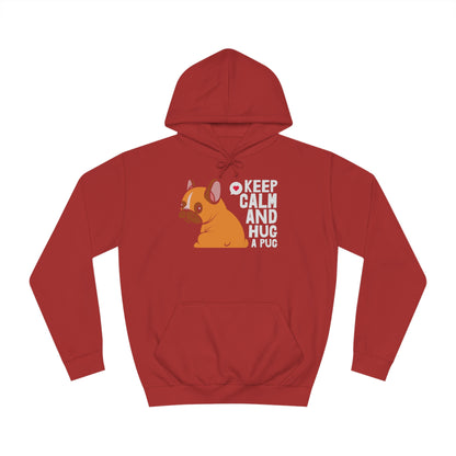 College Hoodie "Keep calm" Farbe: Rot| Pawzlove