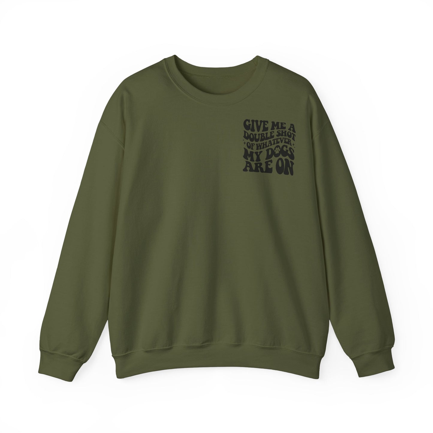 Backprint Heavy Blend™ Crewneck Sweatshirt "Double Shot"