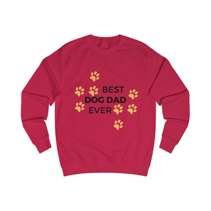 Männer Sweatshirt "DOG DAD" Farbe: Feuer Rot| Pawzlove