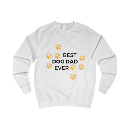 Männer Sweatshirt "DOG DAD" Farbe: Arktisches Weiß| Pawzlove