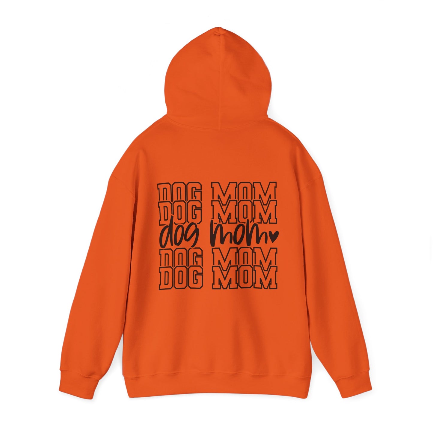 Backprint Heavy Blend™ Hooded Sweatshirt "Dog Mom"