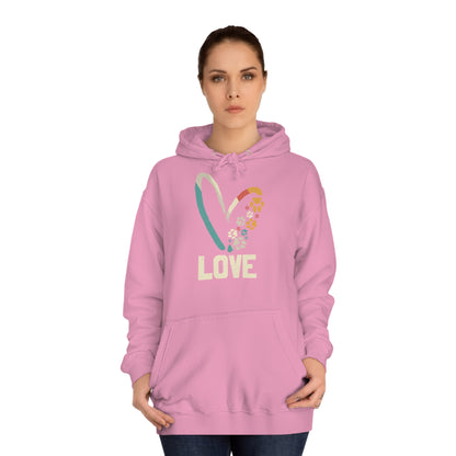 College Hoodie "LOVE" Farbe: Rot| Pawzlove