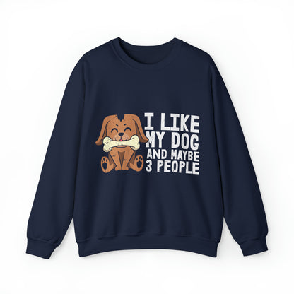 Heavy Blend™ Crewneck Sweatshirt "I like my Dog"