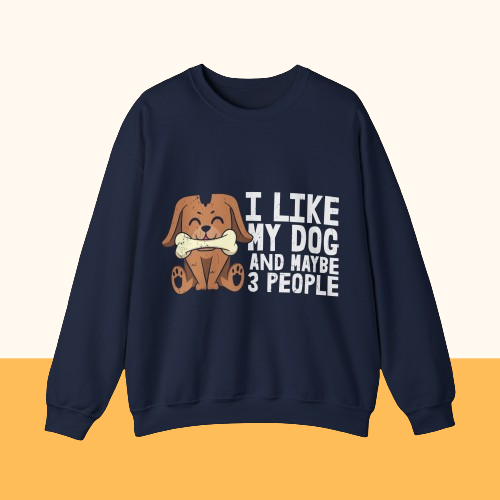 Heavy Blend™ Crewneck Sweatshirt "I like my Dog"