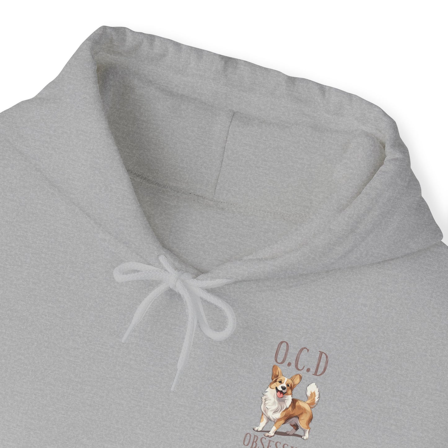 Backprint Heavy Blend™ Hooded Sweatshirt "Corgi"