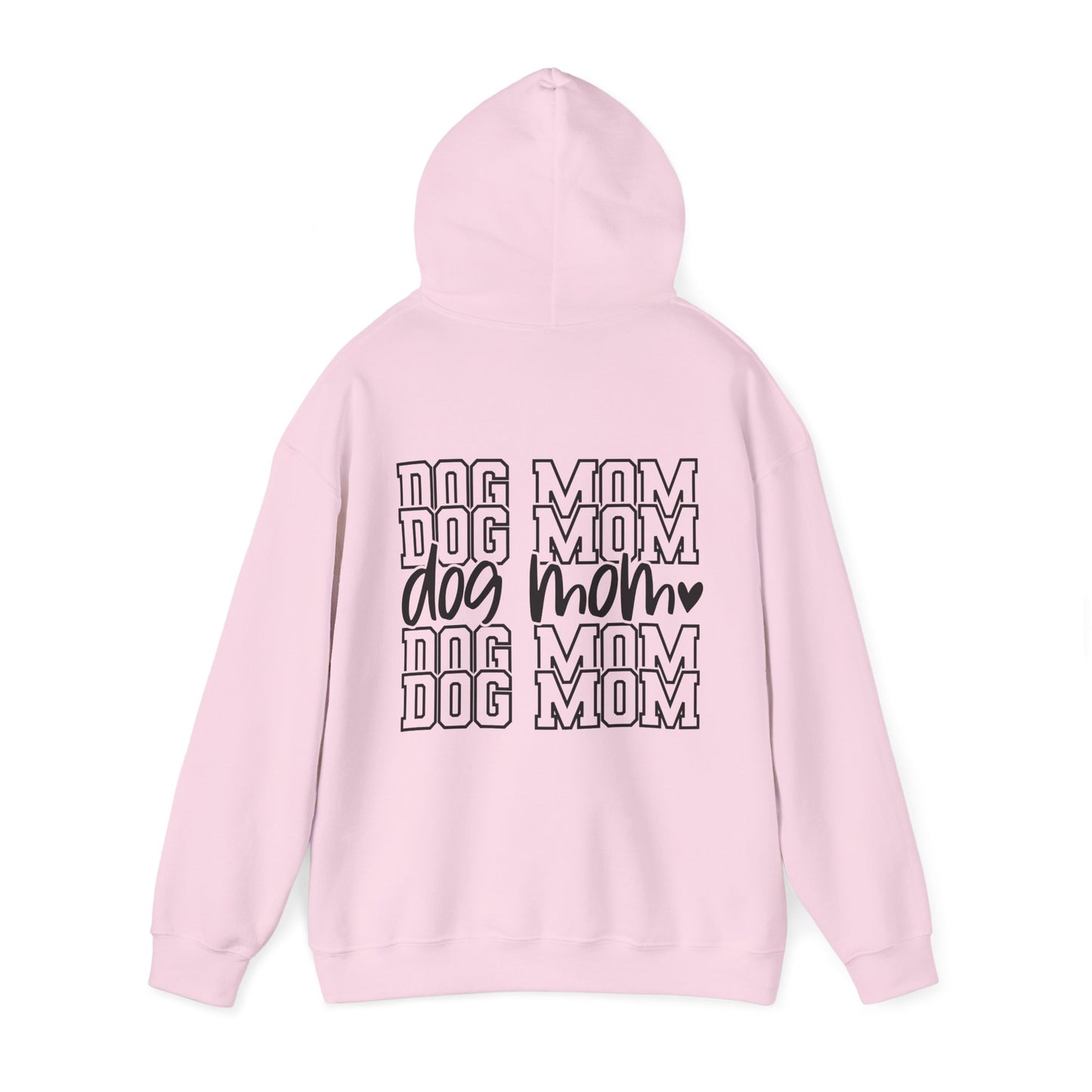 Backprint Heavy Blend™ Hooded Sweatshirt "Dog Mom"