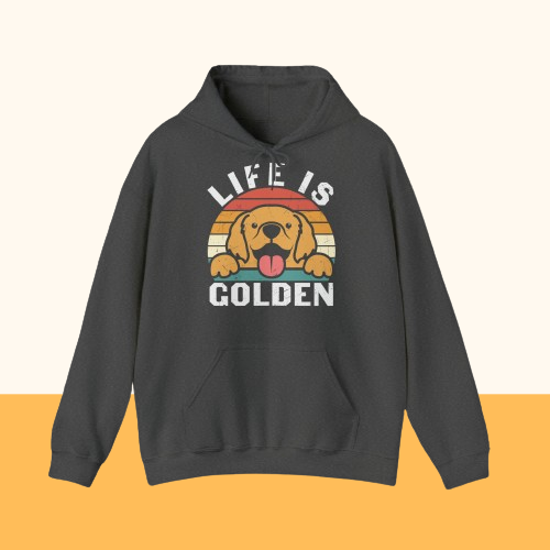 Heavy Blend™ Hooded Sweatshirt "Life is Golden"