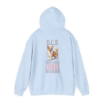 Backprint Heavy Blend™ Hooded Sweatshirt "Corgi"