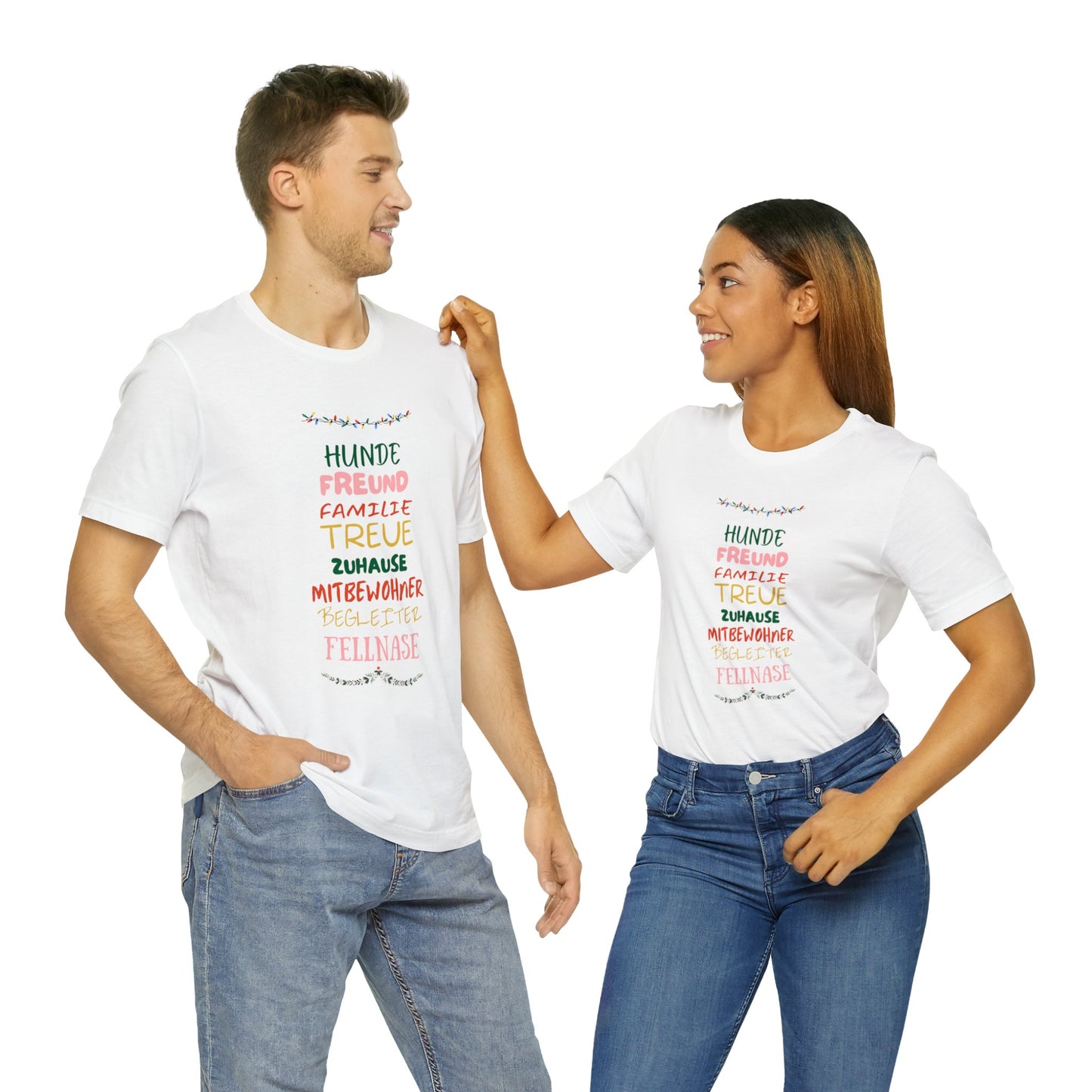 Short Sleeve T-Shirt "Frohe Weihnachten"