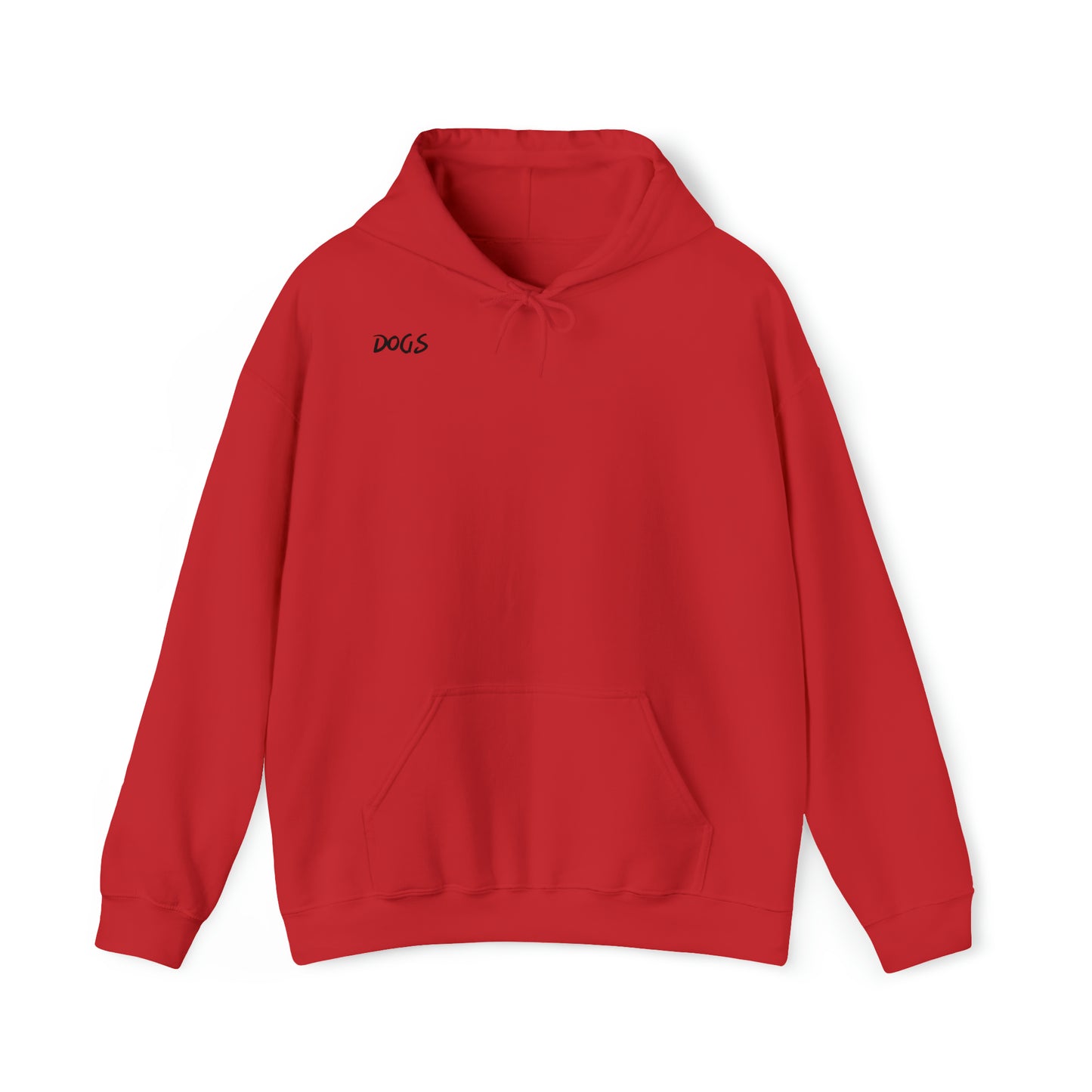 Hooded Sweatshirt "Dogs" Farbe: Rot| Pawzlove