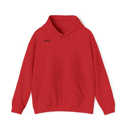 Hooded Sweatshirt "Dogs" Farbe: Rot| Pawzlove