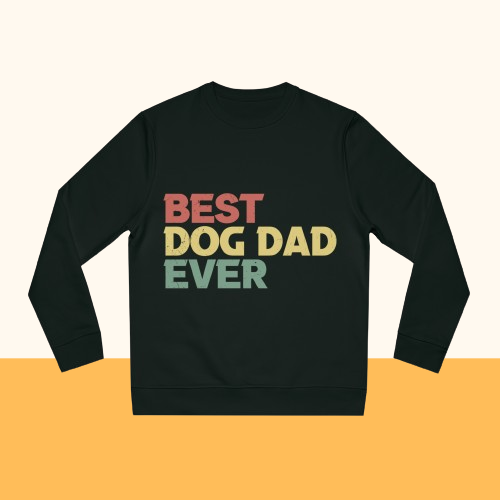 Changer Sweatshirt "Best Dog Dad ever" Farbe: Schwarz| Pawzlove