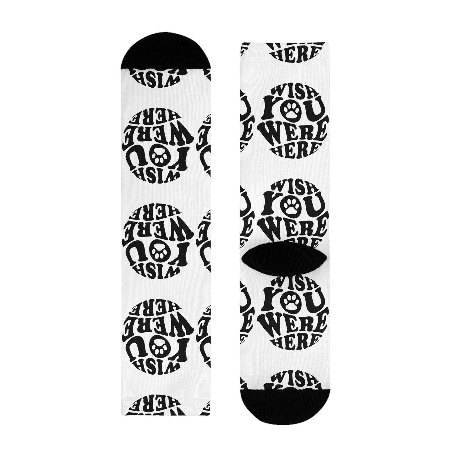 Socken "WISH YOU WERE HERE" Size: S| Pawzlove