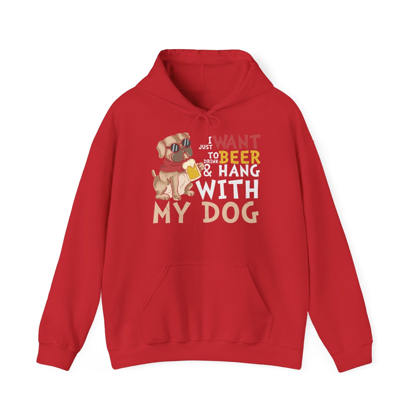 Heavy Blend™ Hooded Sweatshirt "Beer and Dogs"