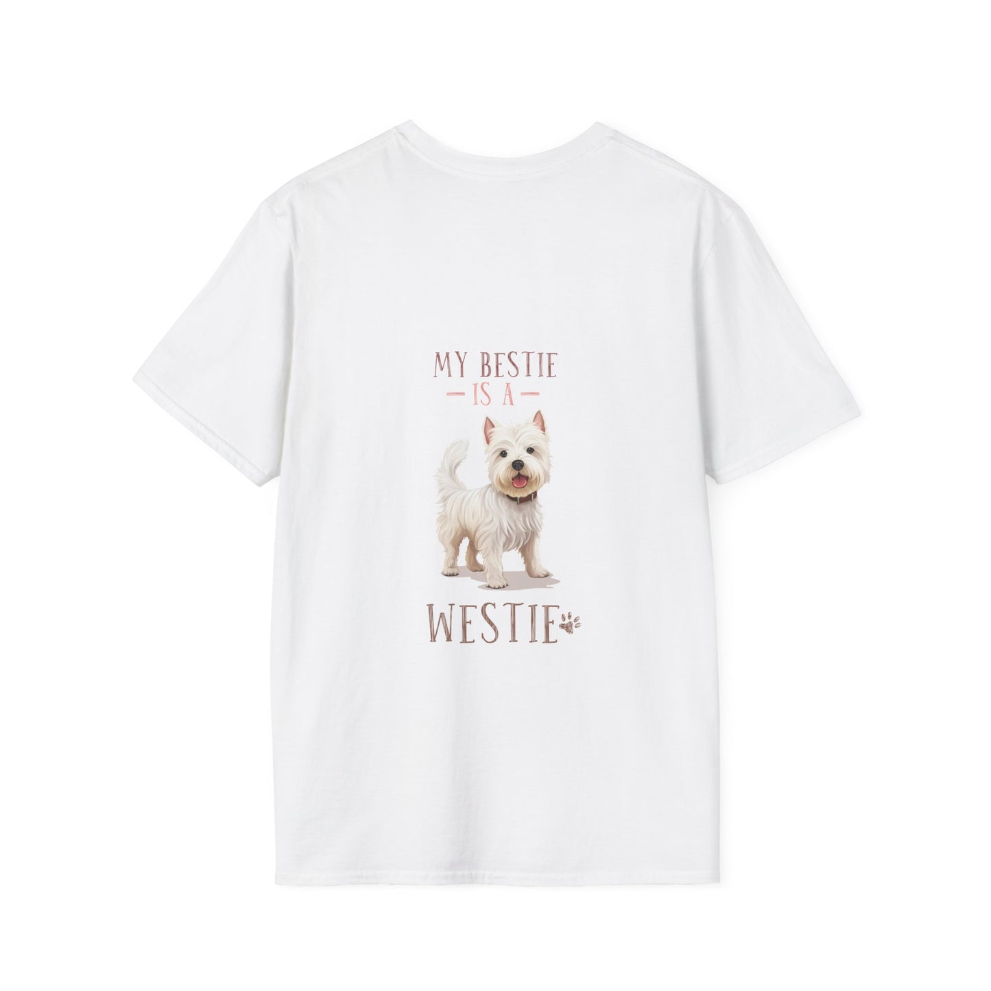 Backprint Softstyle T-Shirt "My Bestie is a Westie"