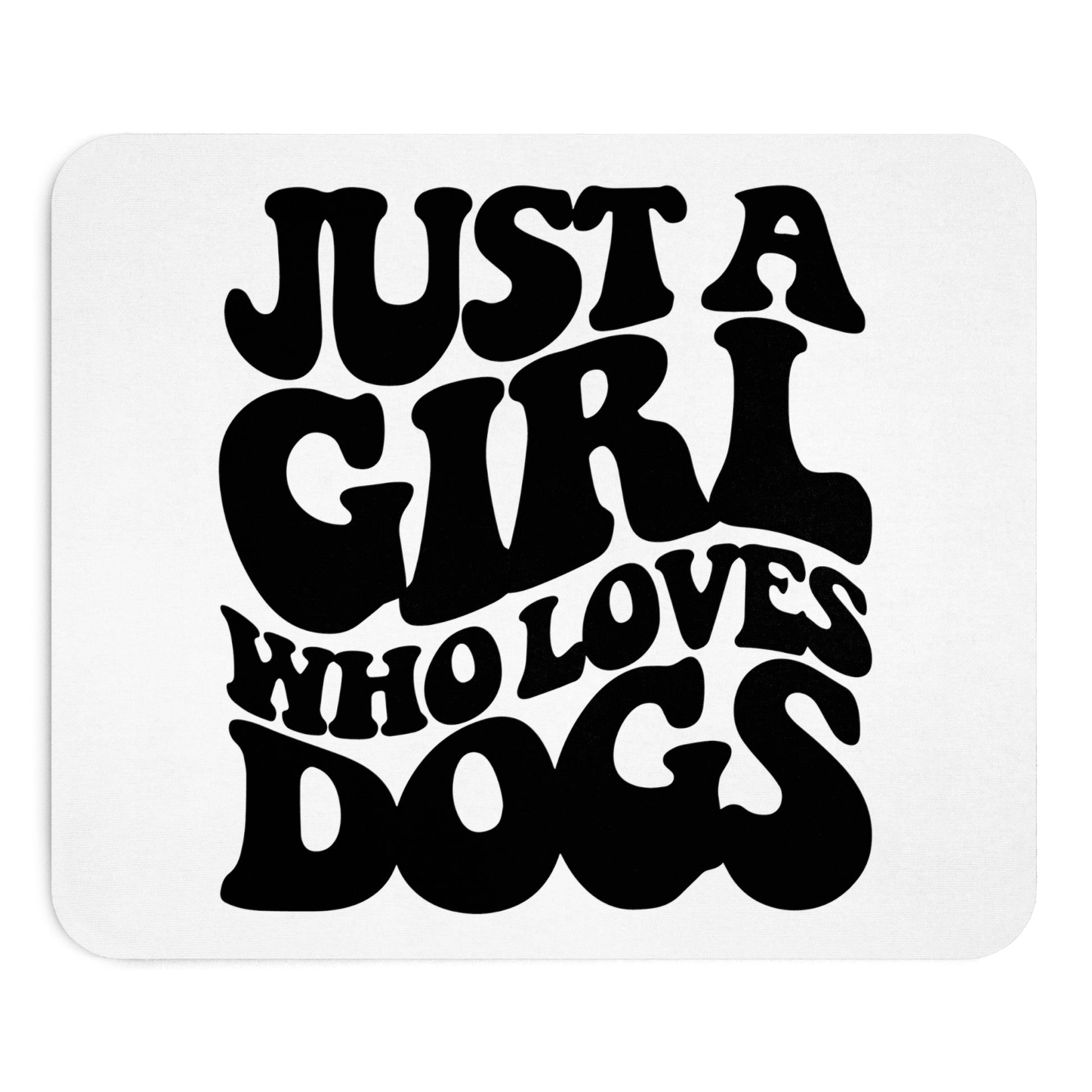 Mauspad "Girl who loves Dogs" Größe: 22.86 cm x 19.05 cm| Pawzlove