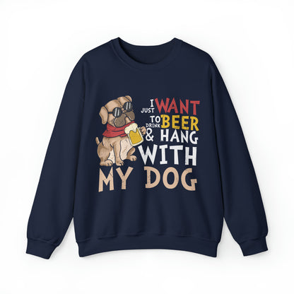 Heavy Blend™ Crewneck Sweatshirt "Beer and Dogs"