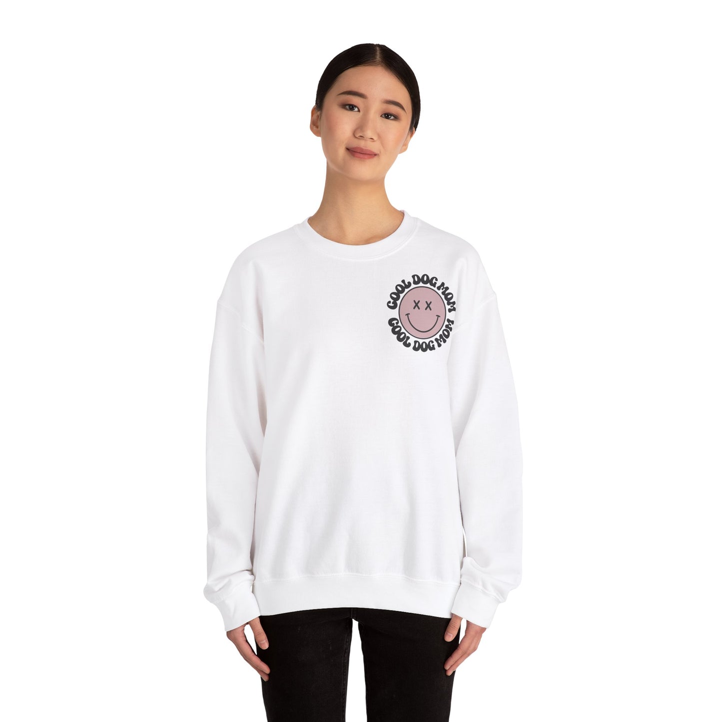 Heavy Blend™ Crewneck Sweatshirt "Cool Dog Mom"