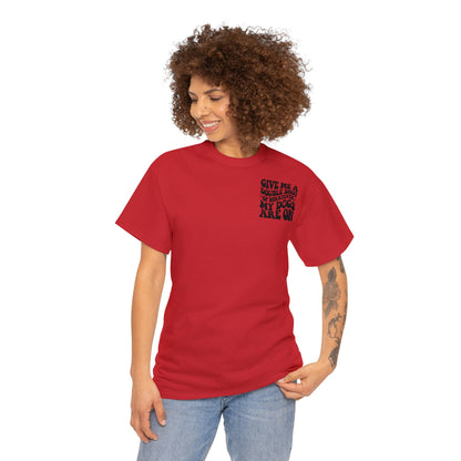 Backprint Baumwolle T-Shirt "Doubleshot" Farbe: Hellgrau| Pawzlove