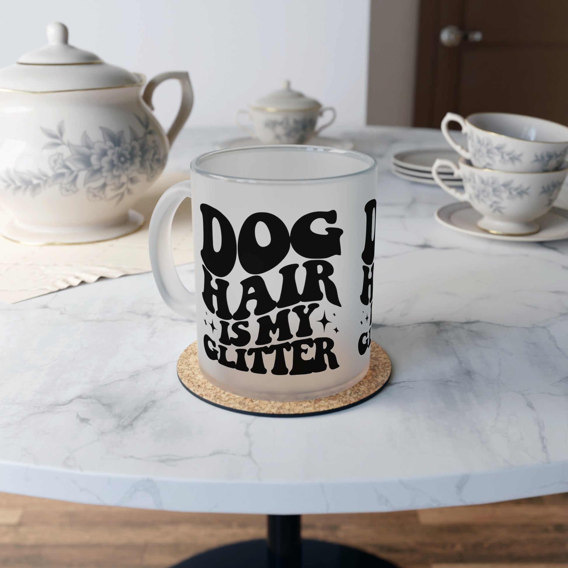 Milchglas "Dog Hair is my Glitter" Volumen: 0.33 Liter| Pawzlove