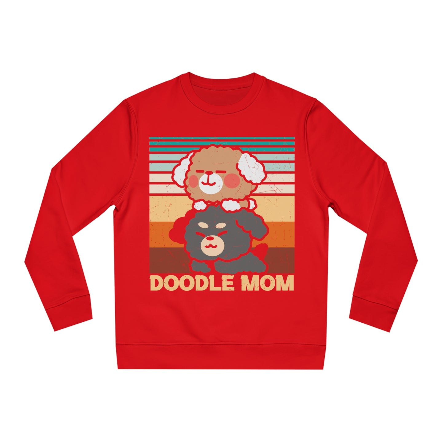 Changer Sweatshirt "DOODLE MOM" Farbe: Rot| Pawzlove