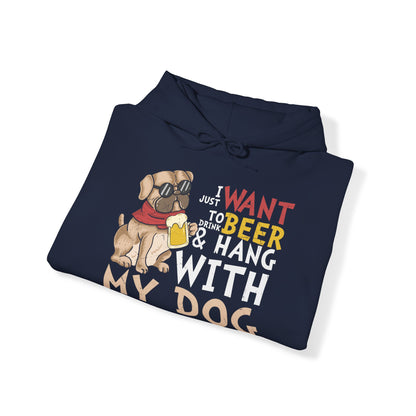 Heavy Blend™ Hooded Sweatshirt "Beer and Dogs"