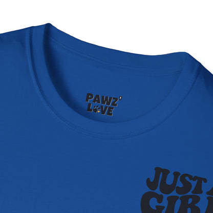 Backprint Softstyle T-Shirt "Just a Girl who loves Dogs"