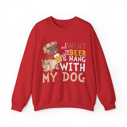 Heavy Blend™ Crewneck Sweatshirt "Beer and Dogs"