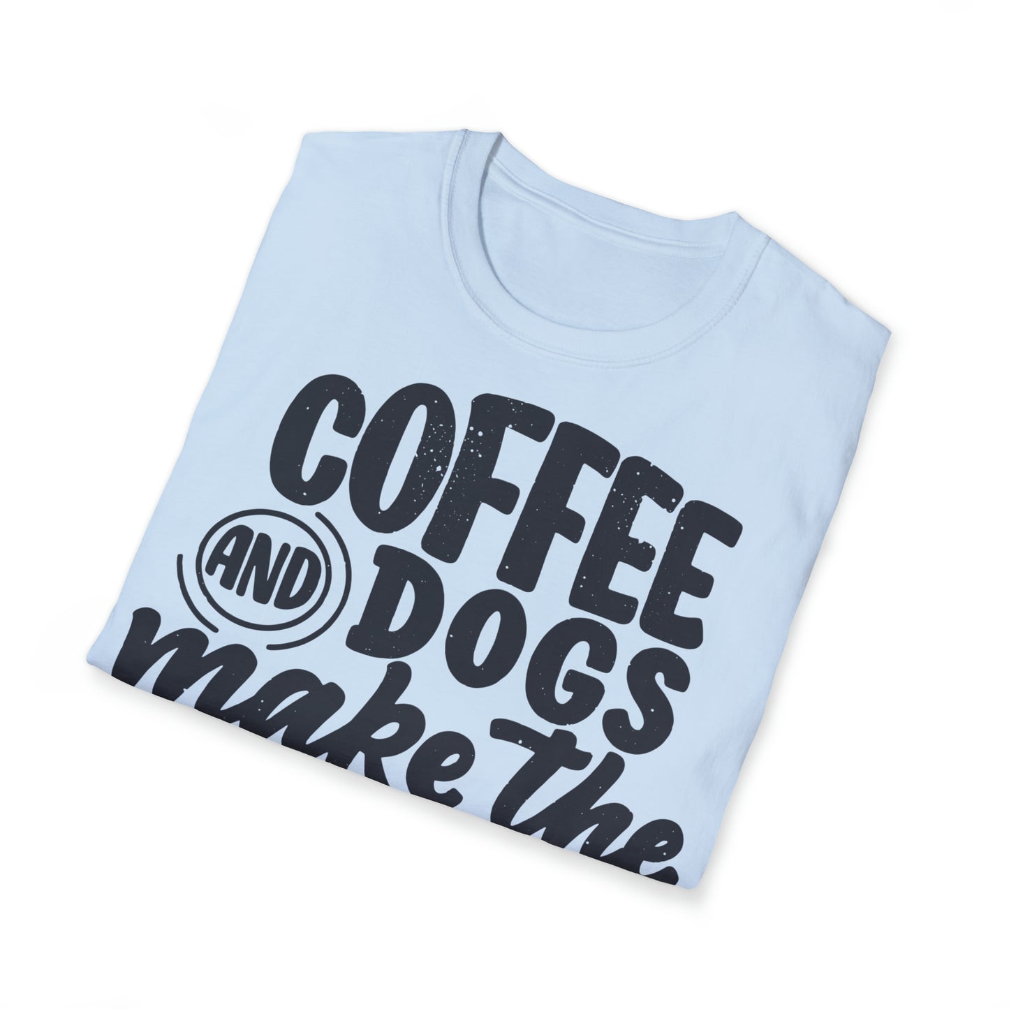 Softstyle T-Shirt "Coffee and Dogs"