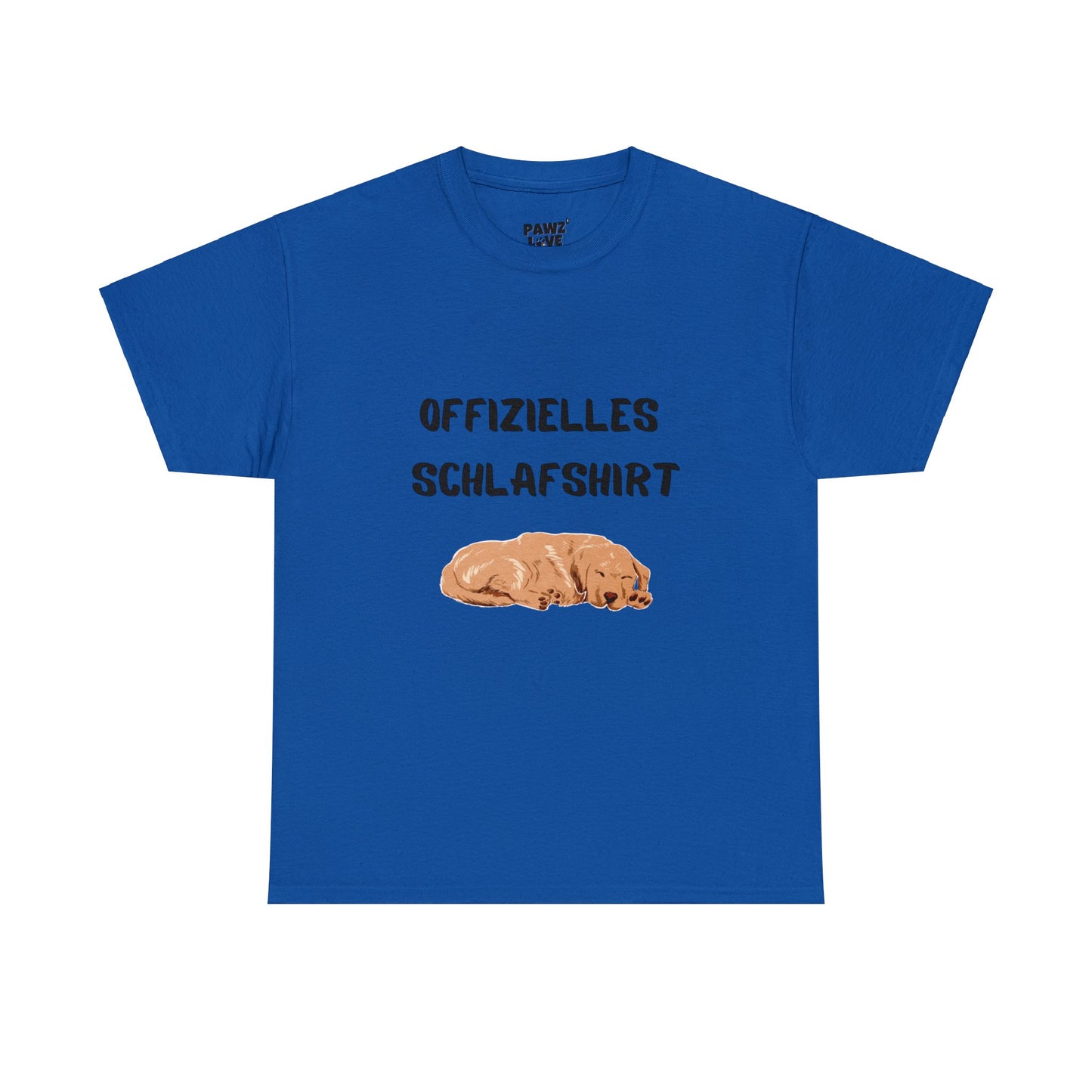 Offizielles Schlafshirt aus Baumwolle Farbe: Royal| Pawzlove