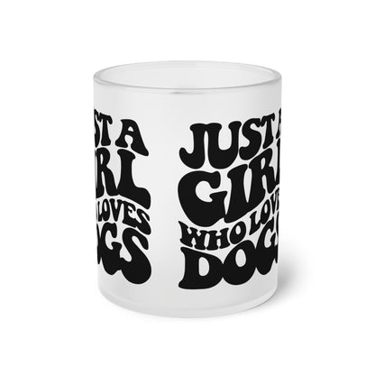 Milchglas "Just a Girl who loves Dogs" Volumen: 0.33 Liter| Pawzlove