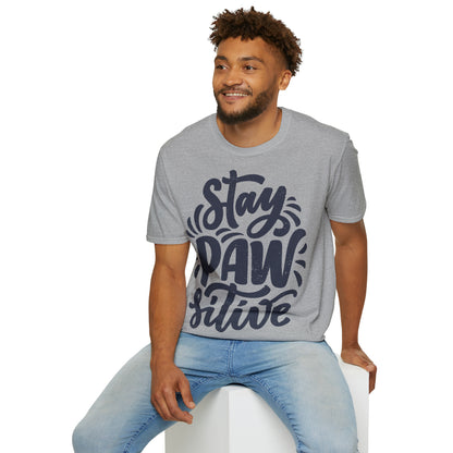 Softstyle T-Shirt "Stay pawsitive"