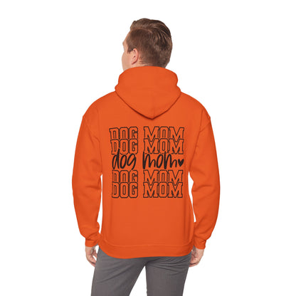 Backprint Heavy Blend™ Hooded Sweatshirt "Dog Mom"