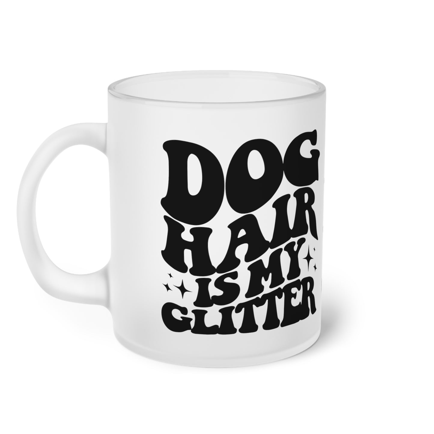 Milchglas "Dog Hair is my Glitter" Volumen: 0.33 Liter| Pawzlove