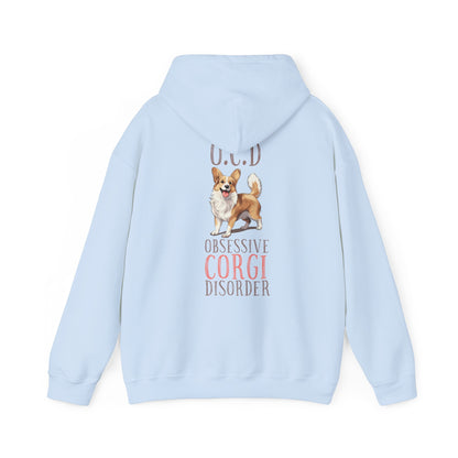 Backprint Heavy Blend™ Hooded Sweatshirt "Corgi"