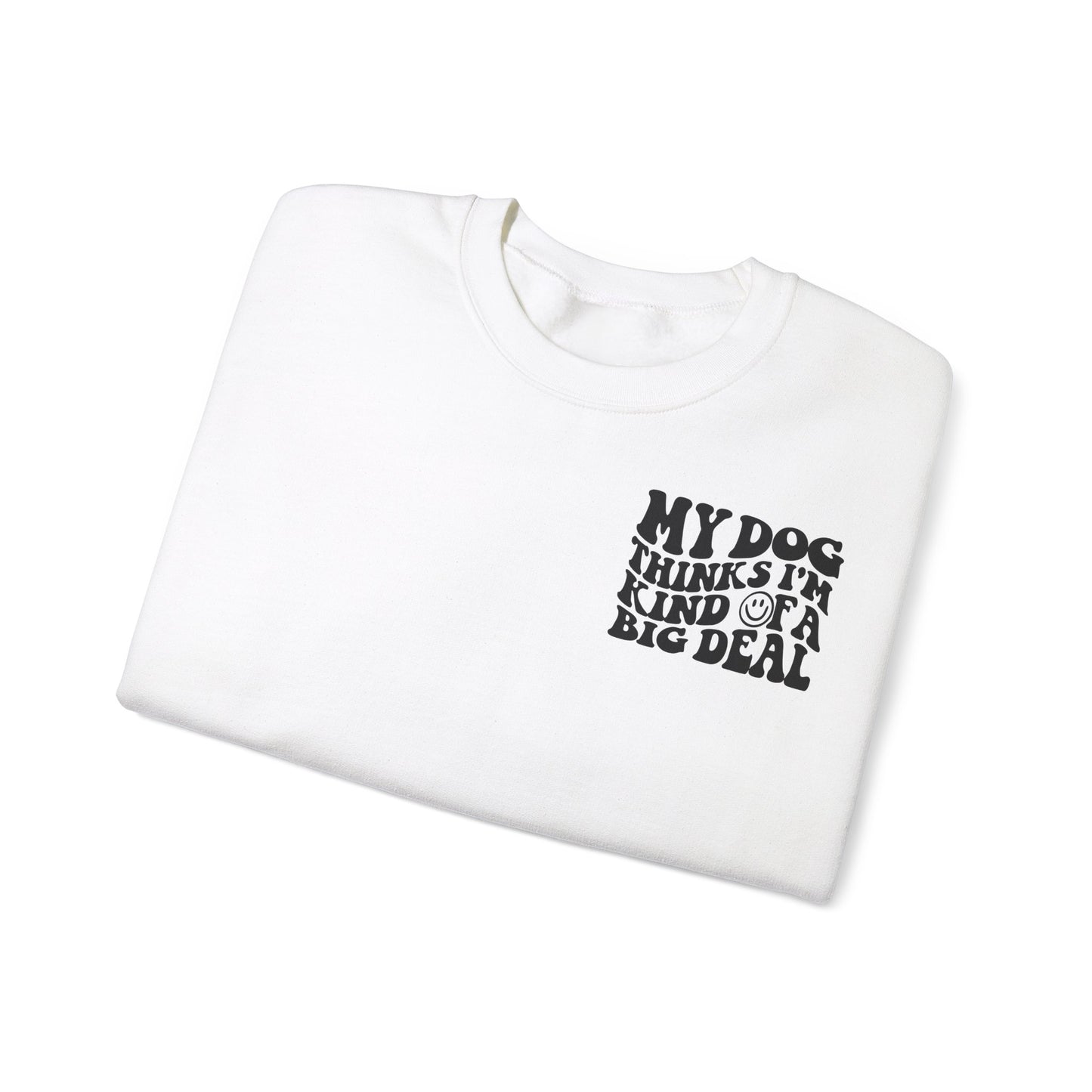 Backprint Heavy Blend™ Crewneck Sweatshirt "Big Deal"