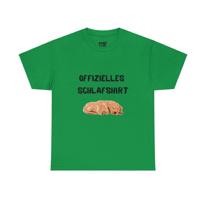 Offizielles Schlafshirt aus Baumwolle Farbe: Grün| Pawzlove