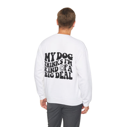 Backprint Heavy Blend™ Crewneck Sweatshirt "Big Deal"