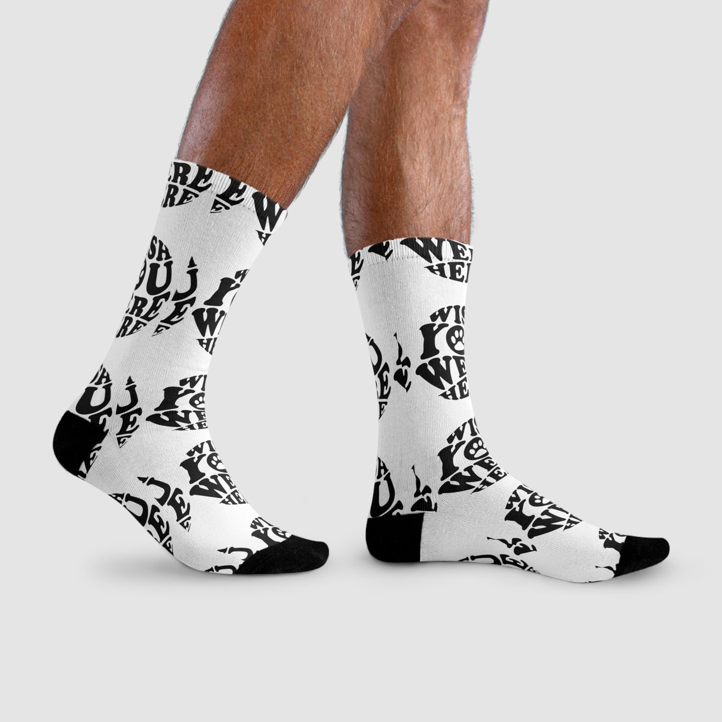 Socken "WISH YOU WERE HERE" Size: L| Pawzlove