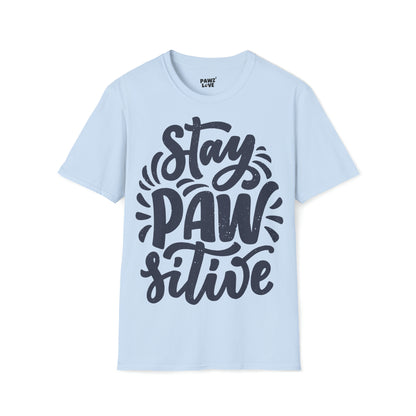 Softstyle T-Shirt "Stay pawsitive"