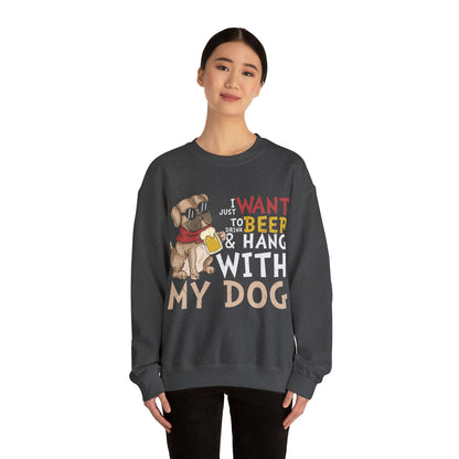 Heavy Blend™ Crewneck Sweatshirt "Beer and Dogs"