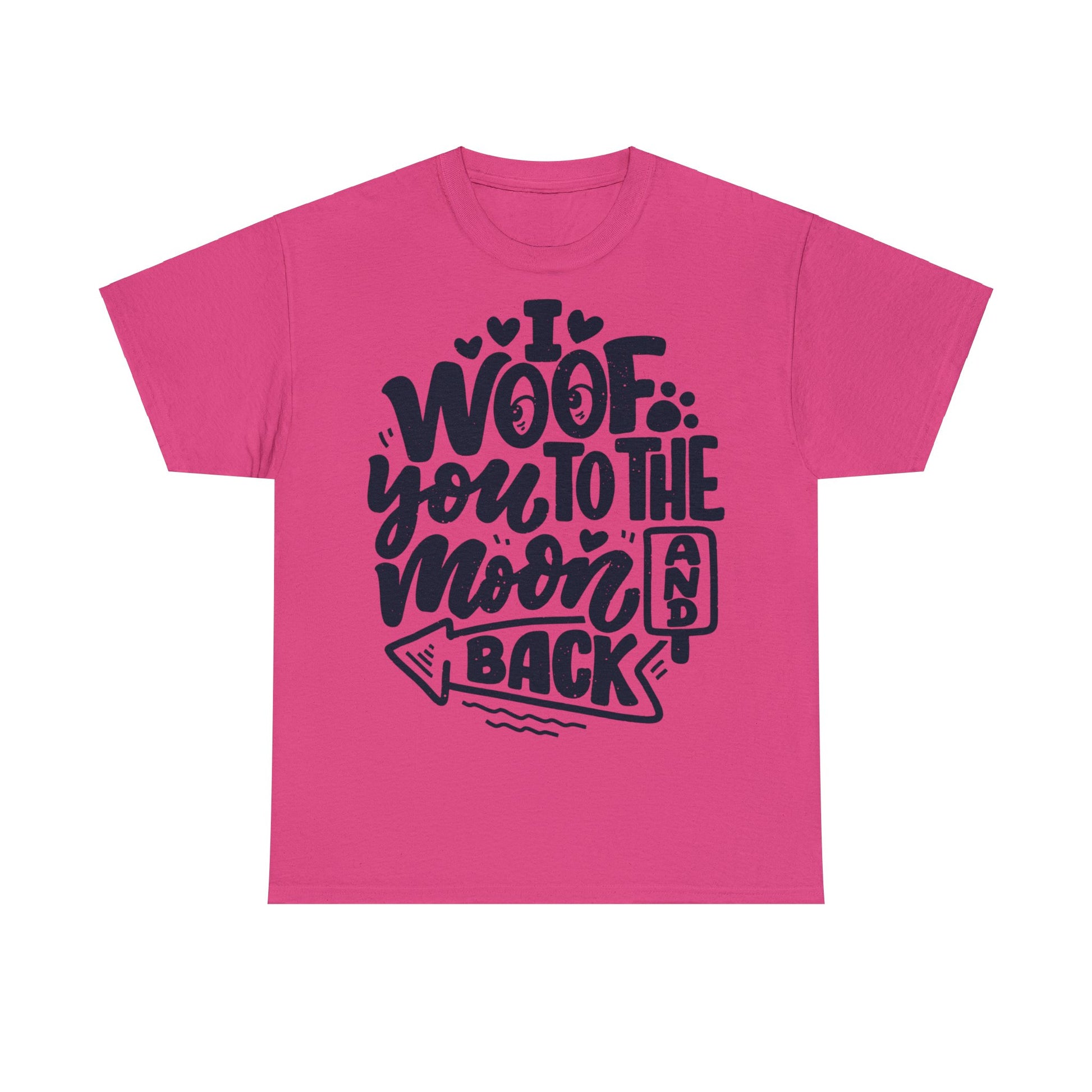 Baumwolle T-Shirt "I WOOF YOU" Farbe: Grau| Pawzlove