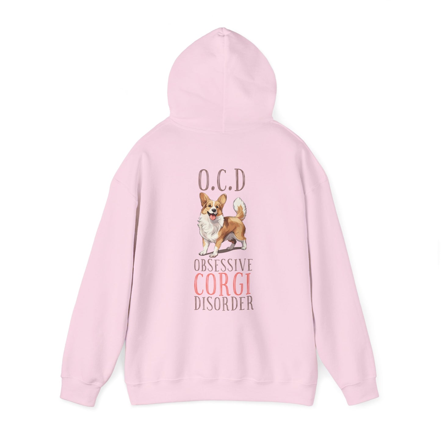 Backprint Heavy Blend™ Hooded Sweatshirt "Corgi"