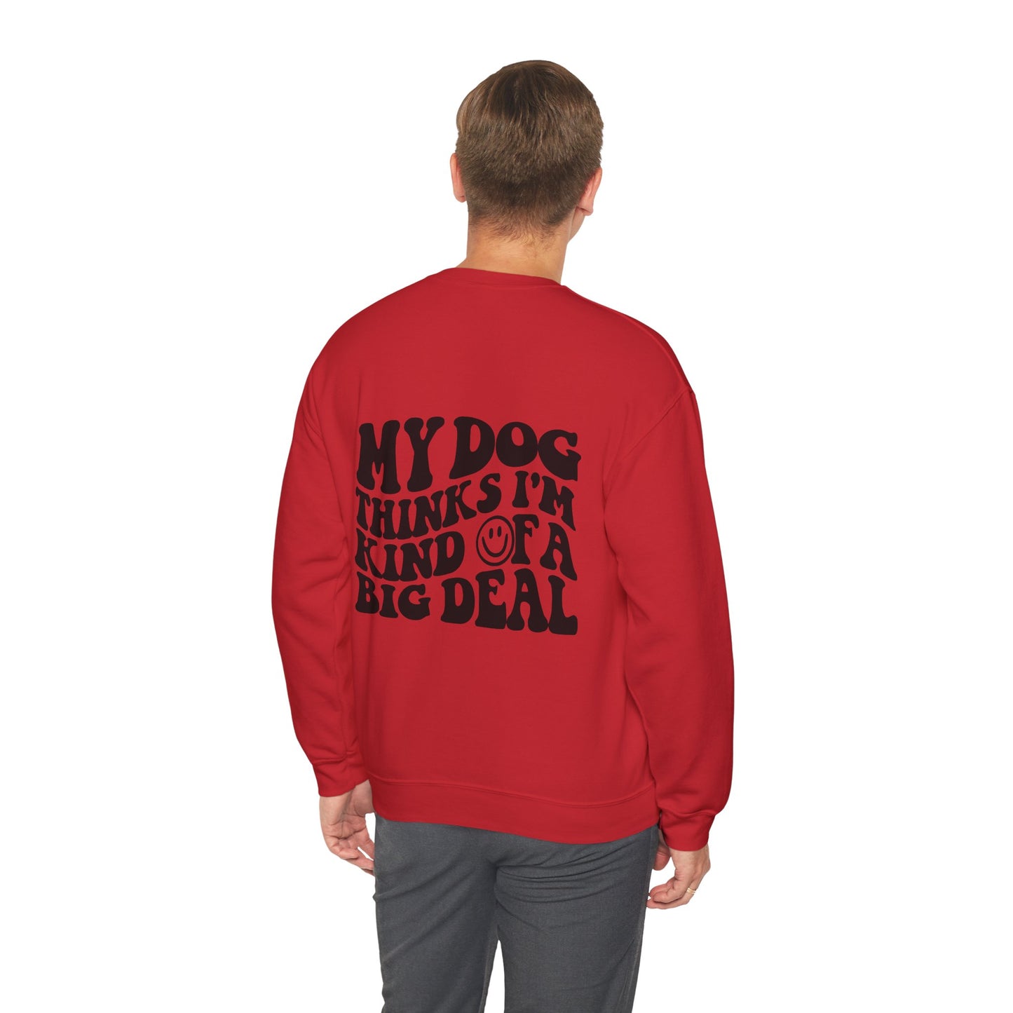 Backprint Heavy Blend™ Crewneck Sweatshirt "Big Deal"